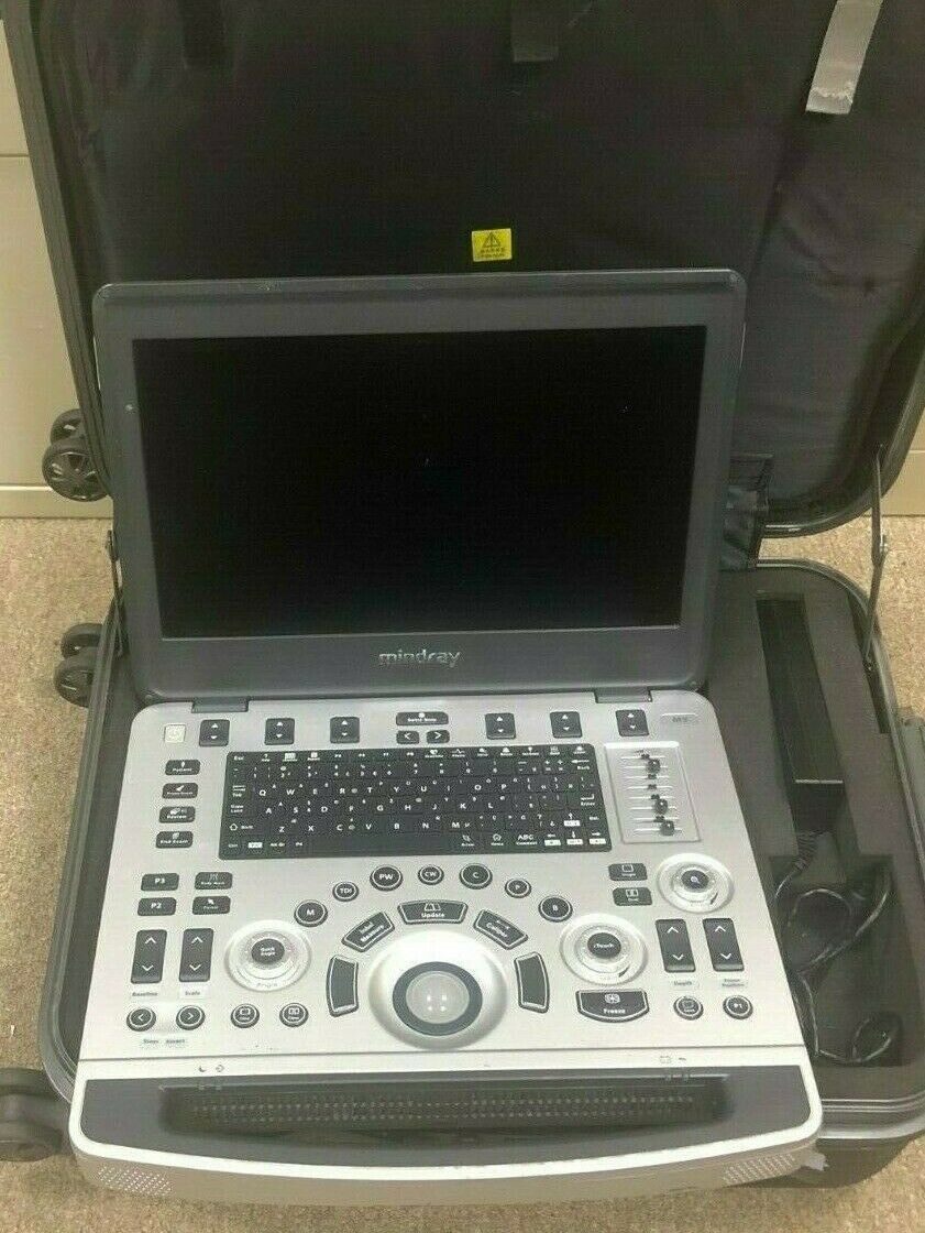 Mindray M9 Portable Ultrasound With Two Probes (L12-4S) (C5-1S) DIAGNOSTIC ULTRASOUND MACHINES FOR SALE