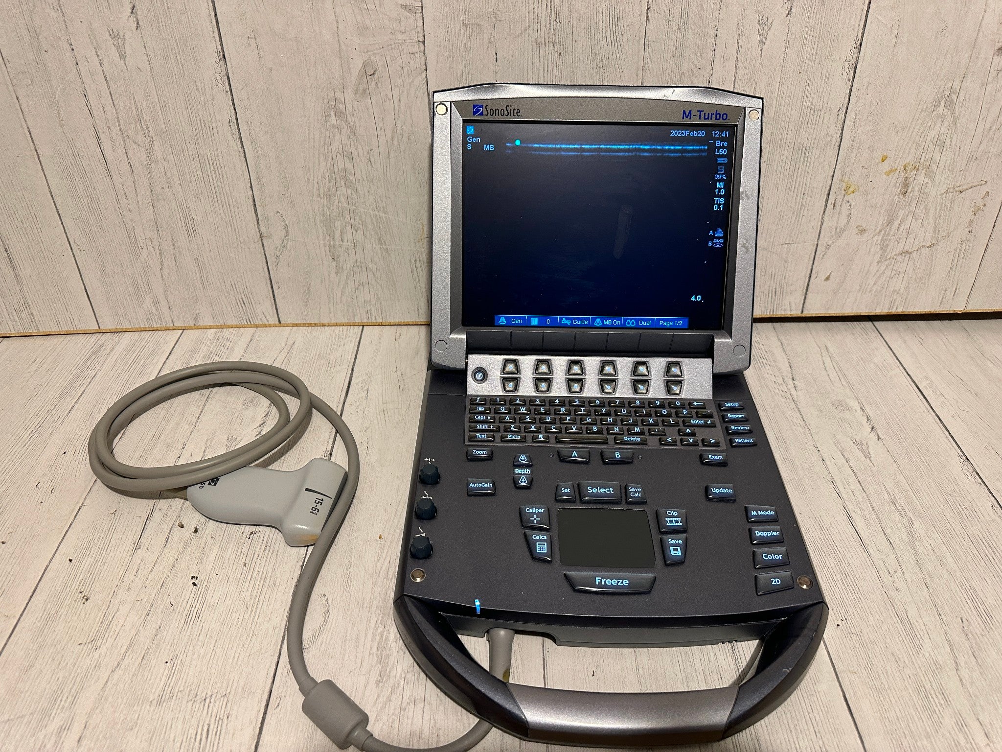 SonoSite M-Turbo Portable Ultrasound 2010 with Mini Dock Station DIAGNOSTIC ULTRASOUND MACHINES FOR SALE
