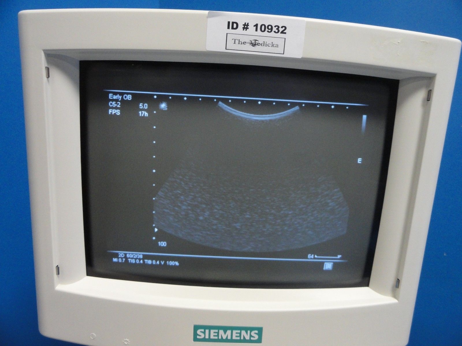 2004 Siemens C5-2 Convex Array Ultrasound Transducer for Sonoline G20 (11452) DIAGNOSTIC ULTRASOUND MACHINES FOR SALE