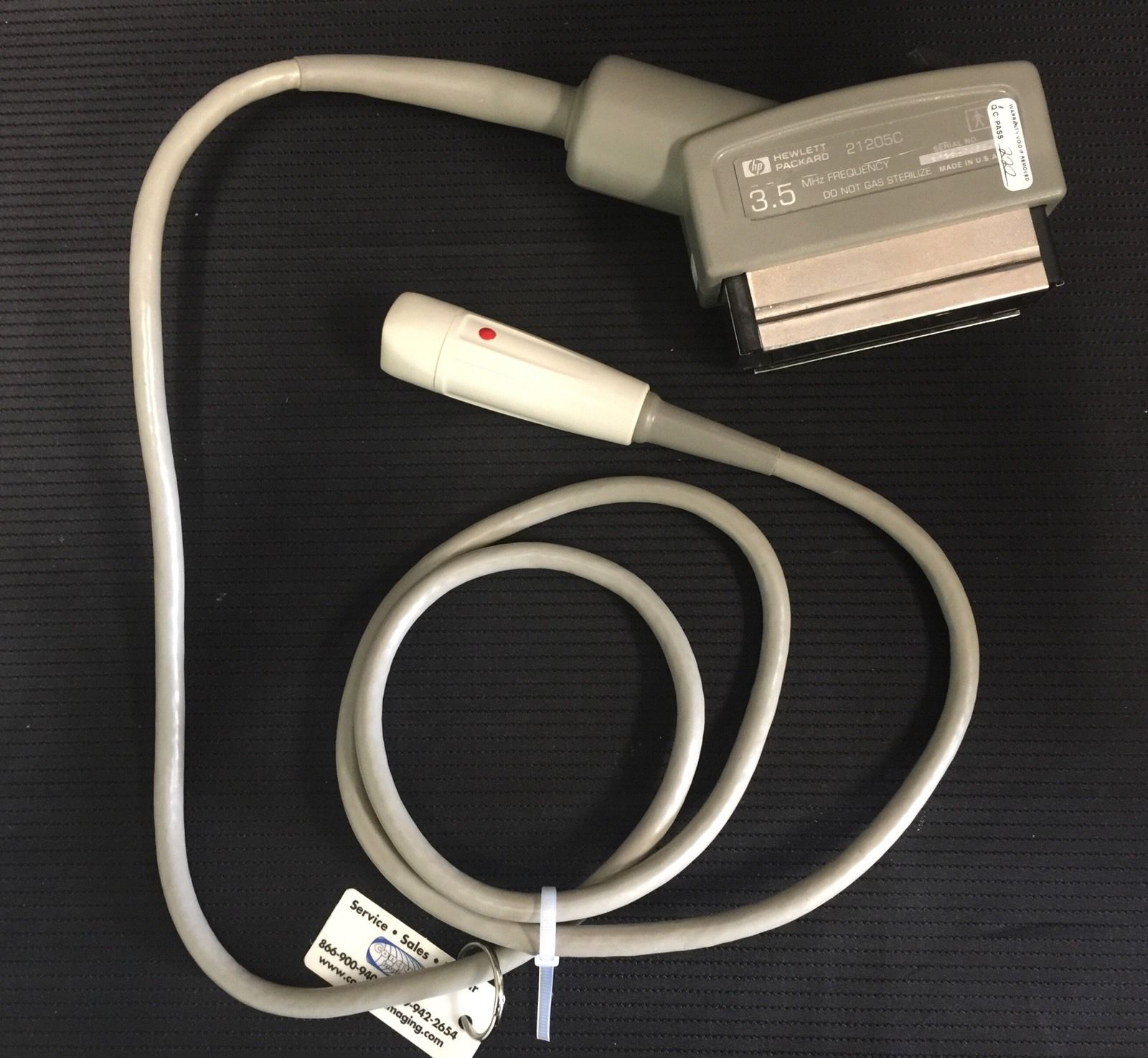 overhead shot of probe