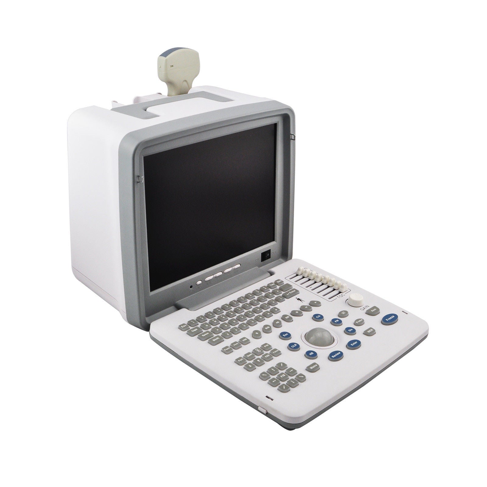 Portable 12'' SVGA LCD Digital Ultrasound Scanner System Convex Linear Probes 3D 190891802217 DIAGNOSTIC ULTRASOUND MACHINES FOR SALE