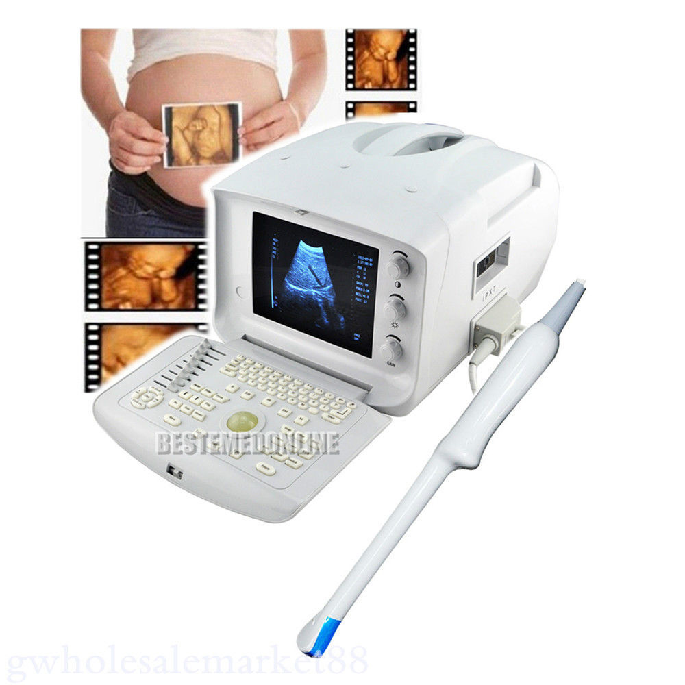 Portable Machine Digital Ultrasound Scanner System + Transvaginal Probe -EXT 3D 190891892607 DIAGNOSTIC ULTRASOUND MACHINES FOR SALE