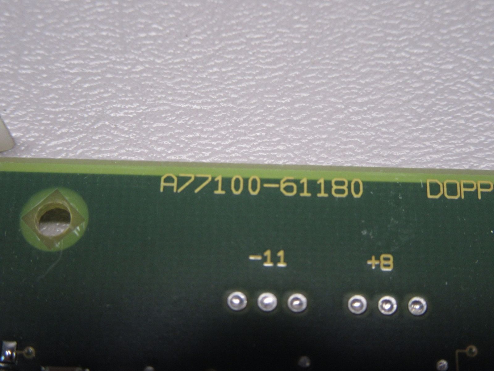 a close up of the back side of a computer motherboard
