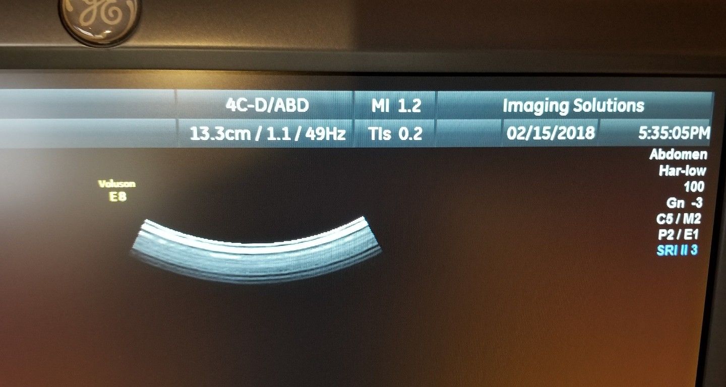 GE Health Care  4C-D Ultrasound Probe/Transducer